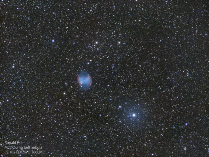 Ronald Hill - M27 Dumbbell nebula