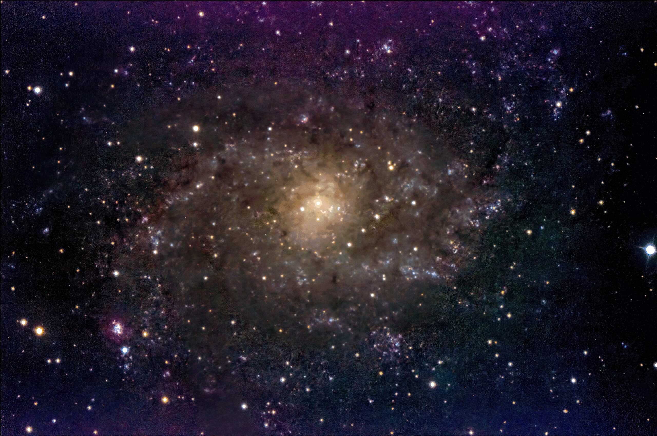 M33 Triangulum Galaxy by Hank Ricci and Charles Burke M33 Triangulum Galaxy by Hank Ricci and Charles Burke